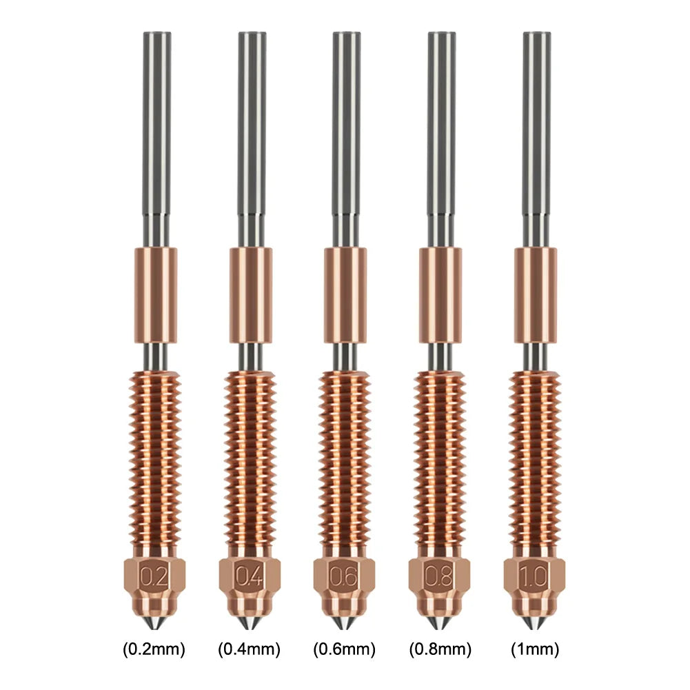 K1C Nozzle Unicorn Quick-Swap Ender 3 V3 Nozzle For Creality K1C/Ender 3 V3/Ender 3 V3 K1C K1 Max 3D Printer 0.2/0.4/0.6/0.8/1mm