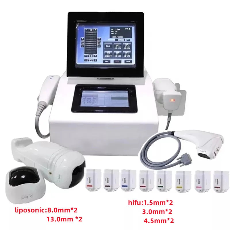 Portable 2-in-1 Ultrasonic Fat Reduction, Skin Tightening, Wrinkle Removal Facial Lifting and Anti-Aging Machine