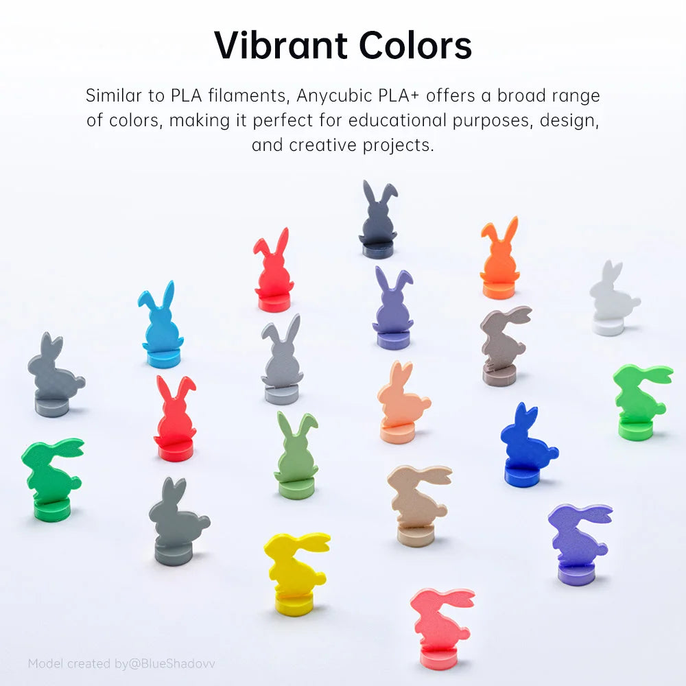 ANYCUBIC PLA+ Refill Filament Spooless FDM 3D Printer Printing Material Colorful Toughness PLA+ Filament for Kobra 3 V2 S1C