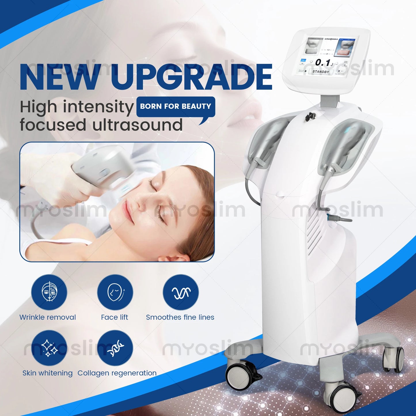 7D Max Machine Facial Lift Body Slim Anti Wrinkle 2 Handles Ultra Facial Lift Body Slim Anti Wrinkle Body Skin Tightening