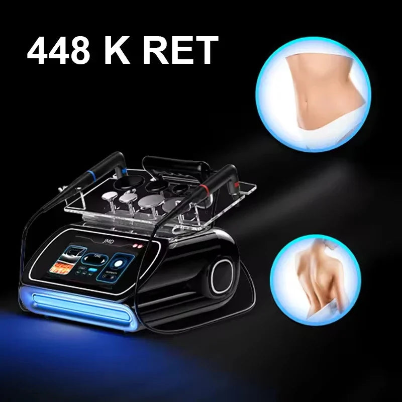 Professional 3 in 1 448KHZ Tecar Therapy Machine RET CET Diathermy Deep Care Body Contouring Skin Firming Beauty Equipment