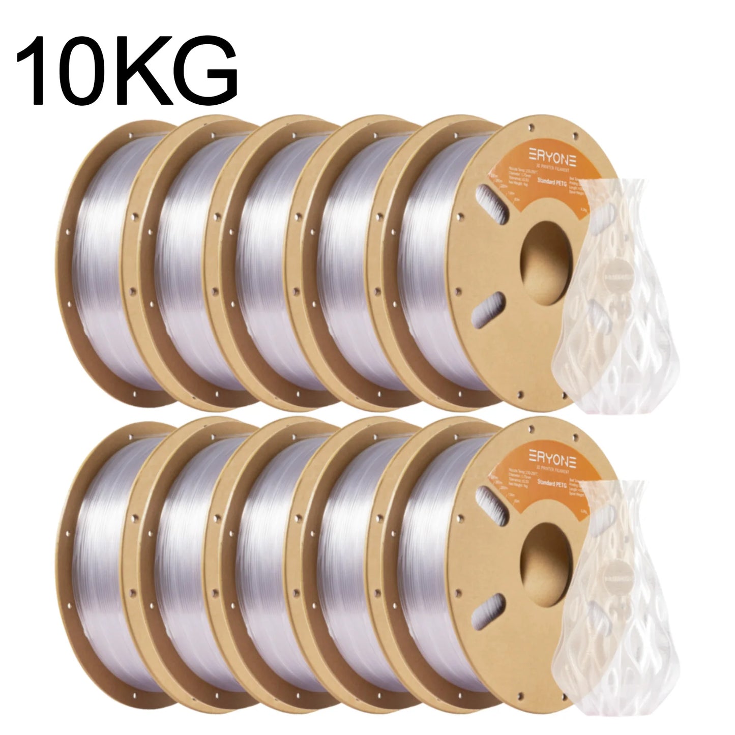 ERYONE 3/5/10KG Standard PETG Filament 1.75mm 3D Print,Multicolor Available,petg filament,3D Filament Wholesal ,1KG/Spool