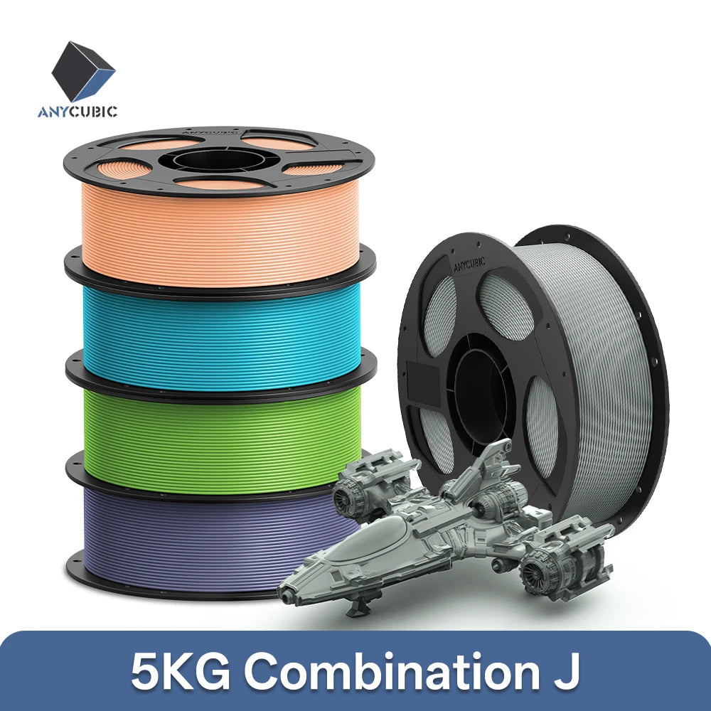 5KG ANYCUBIC PLA Filament 1.75mm Eco-friendly For FDM 3D Printer 3D Printing Material Failment For Kobra S1C K3C EU US Warehouse