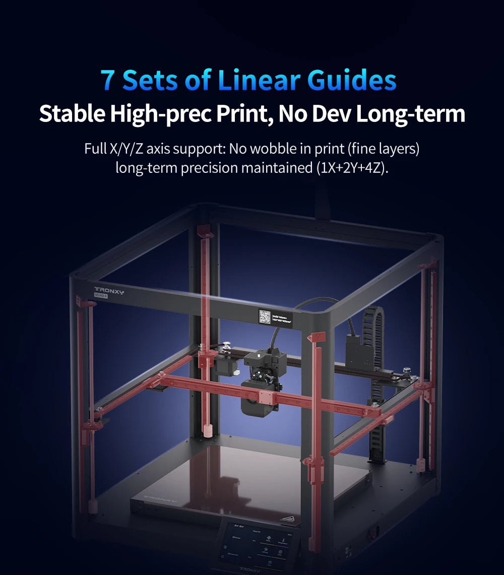 VEHO 4 High Speed 3D Printer Large Build Size 400x400x400mm 3d Printer diy Kit 700mm/s Fast Speed Full-set Printer impresora 3d