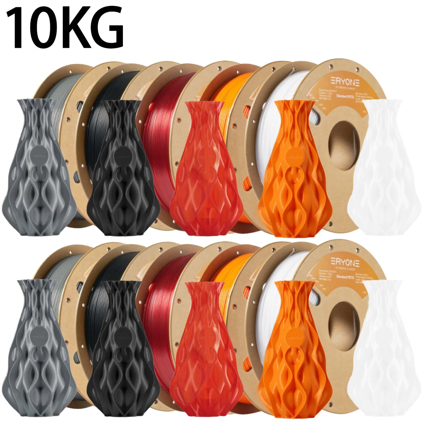 ERYONE 3/5/10KG Standard PETG Filament 1.75mm 3D Print,Multicolor Available,petg filament,3D Filament Wholesal ,1KG/Spool