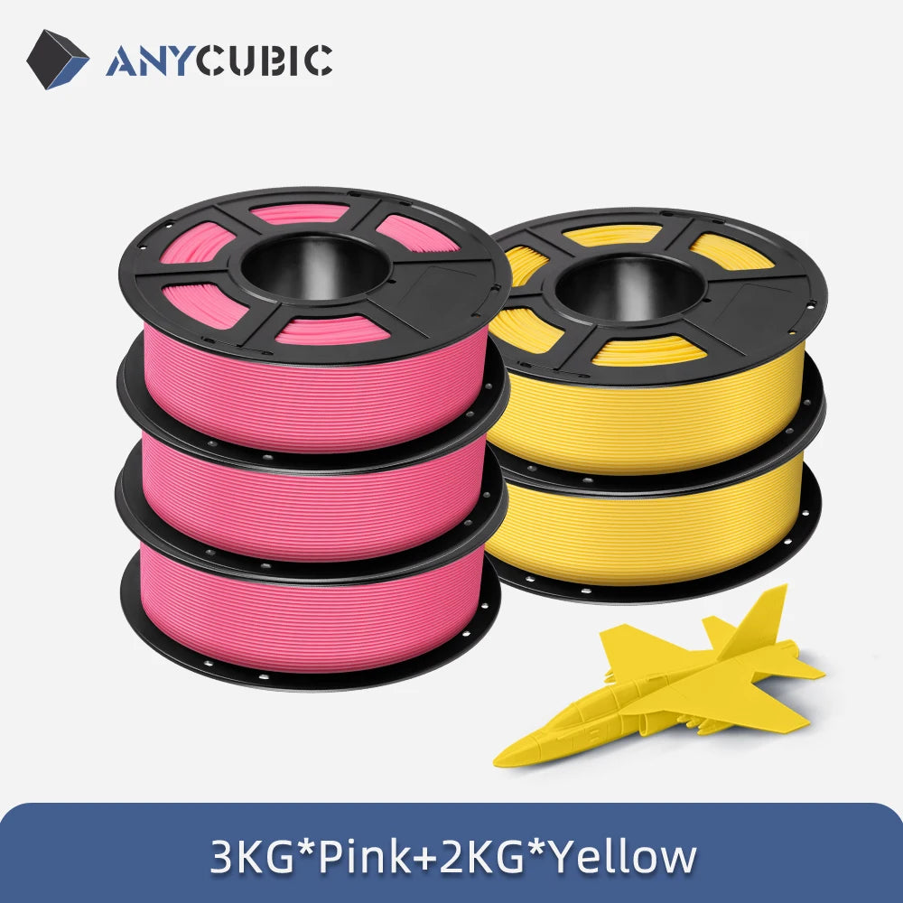 5KG ANYCUBIC PLA Filament 1.75mm Eco-friendly For FDM 3D Printer 3D Printing Material Failment For Kobra S1C K3C EU US Warehouse
