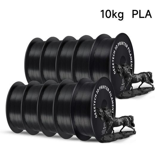 GEEETECH 10Kg In One Box Matte/PETG/Silk PLA/TPU/ABS+ 3D PLA Filament 1.75mm Spool Wire For 3D Printer Material,Safety