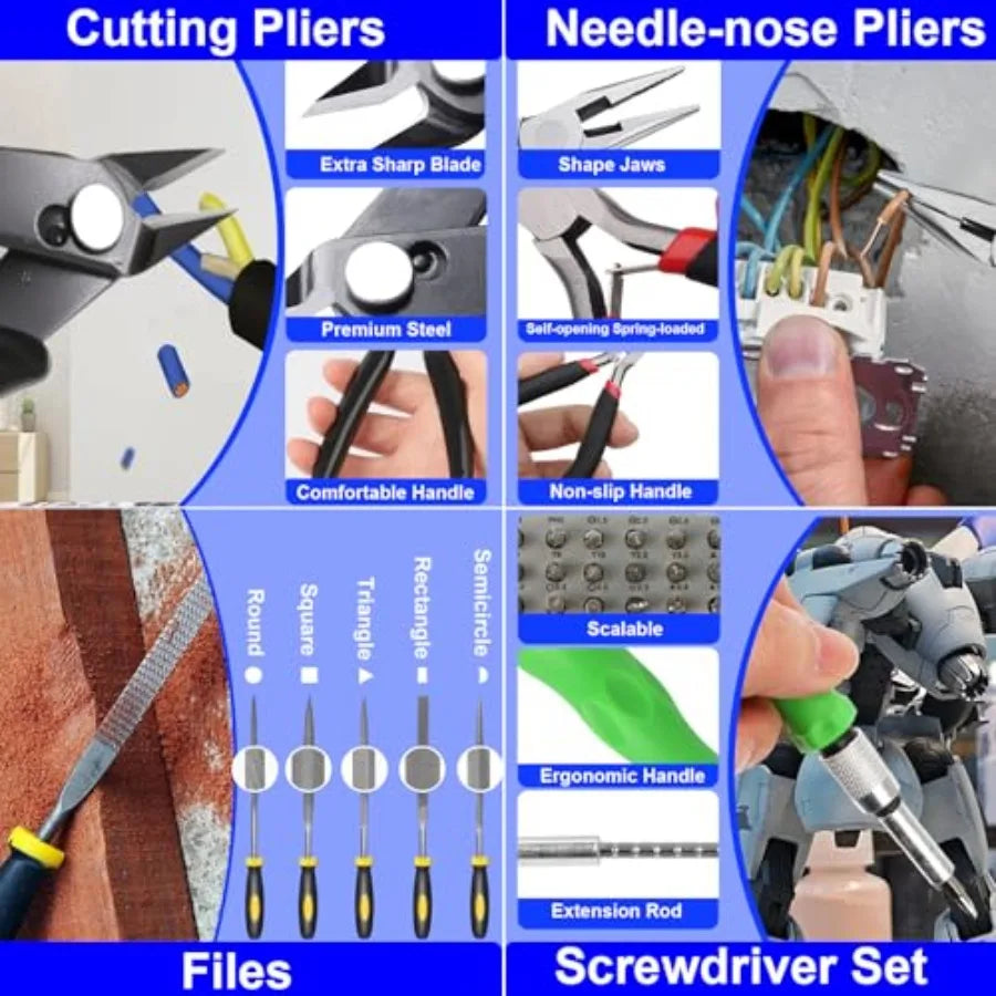 3D Printer Tool Kit 3D Printer Accessories Includes Deburring Tool Removal Tools Digital Caliper Cutting Mat Carrying Case 3D P