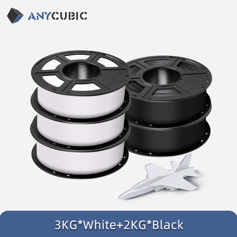 5KG ANYCUBIC PLA Filament 1.75mm Eco-friendly For FDM 3D Printer 3D Printing Material Failment For Kobra S1C K3C EU US Warehouse