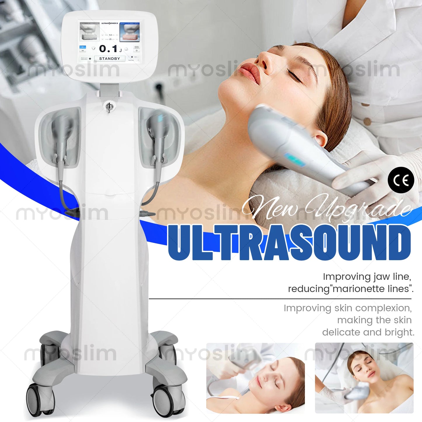 7D Multi-Function Home Beauty Device Desktop Facial Lifting Machine for Wrinkle Reduction and Acne Treatment Skin Care CE