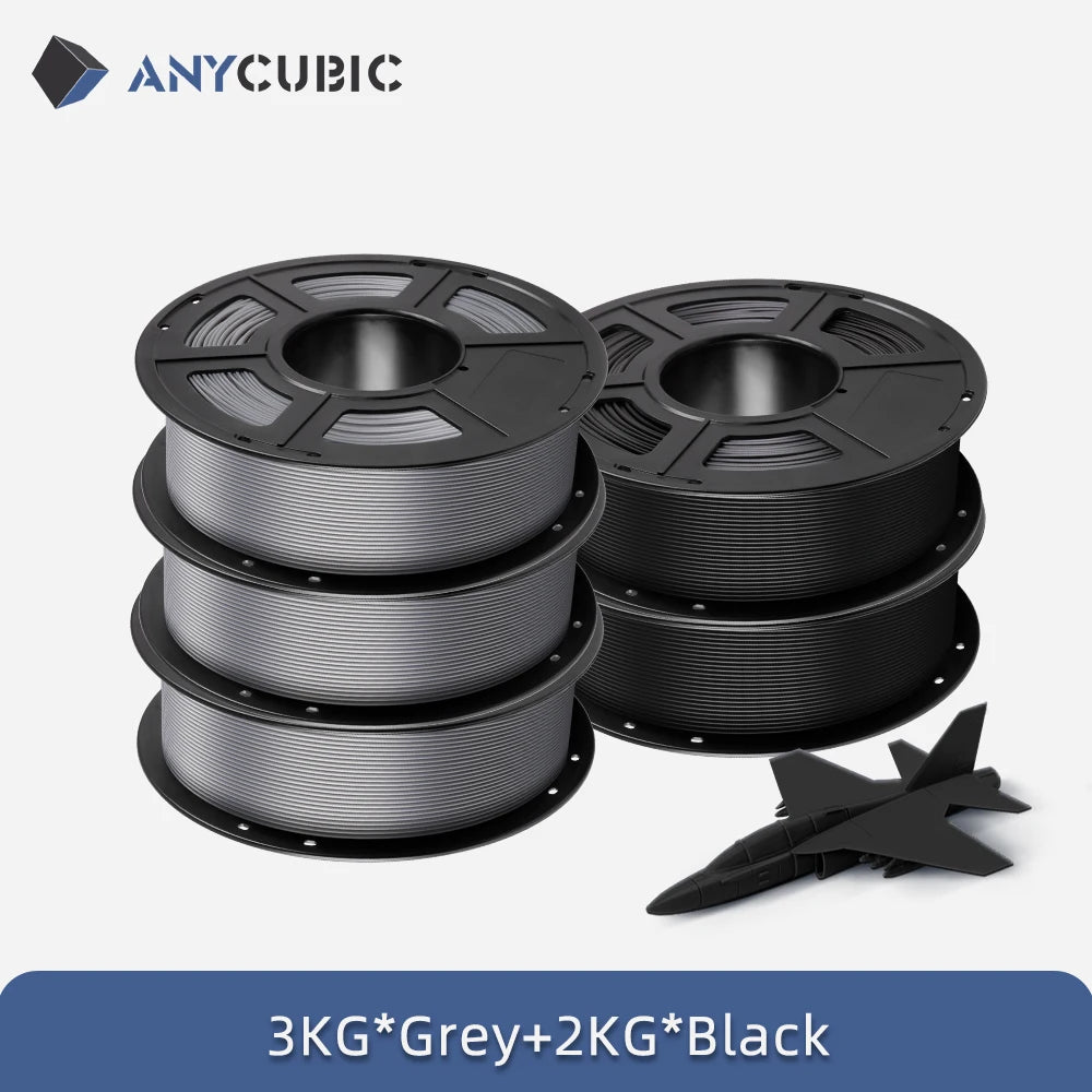 5KG ANYCUBIC PLA Filament 1.75mm Eco-friendly For FDM 3D Printer 3D Printing Material Failment For Kobra S1C K3C EU US Warehouse