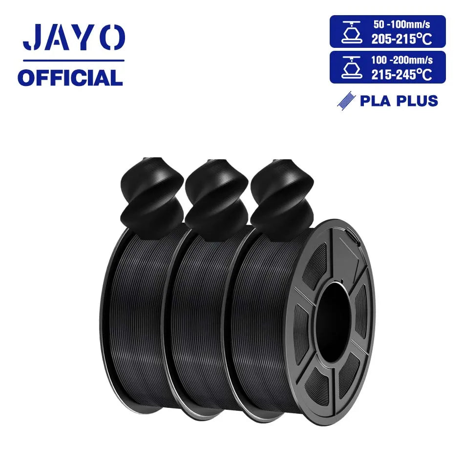 JAYO PLA+ 3D Filament PLA Plus 3D Printer Filament Neatly Wound PLA 1.75mm For FDM 3D Printers High Toughness Materials