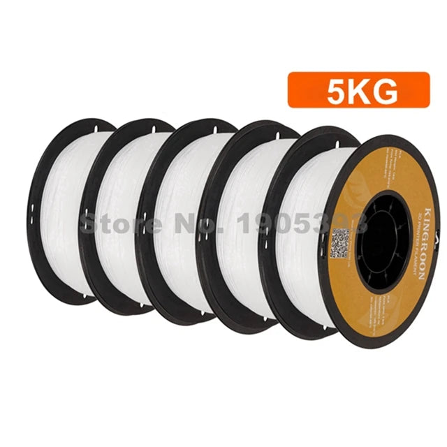 KINGROON PETG 3D Printer Filament 1.75mm 5KG 10KG Mix Color 3D Printing Material 1kg/roll PETG Plastic For FDM 3D Printer