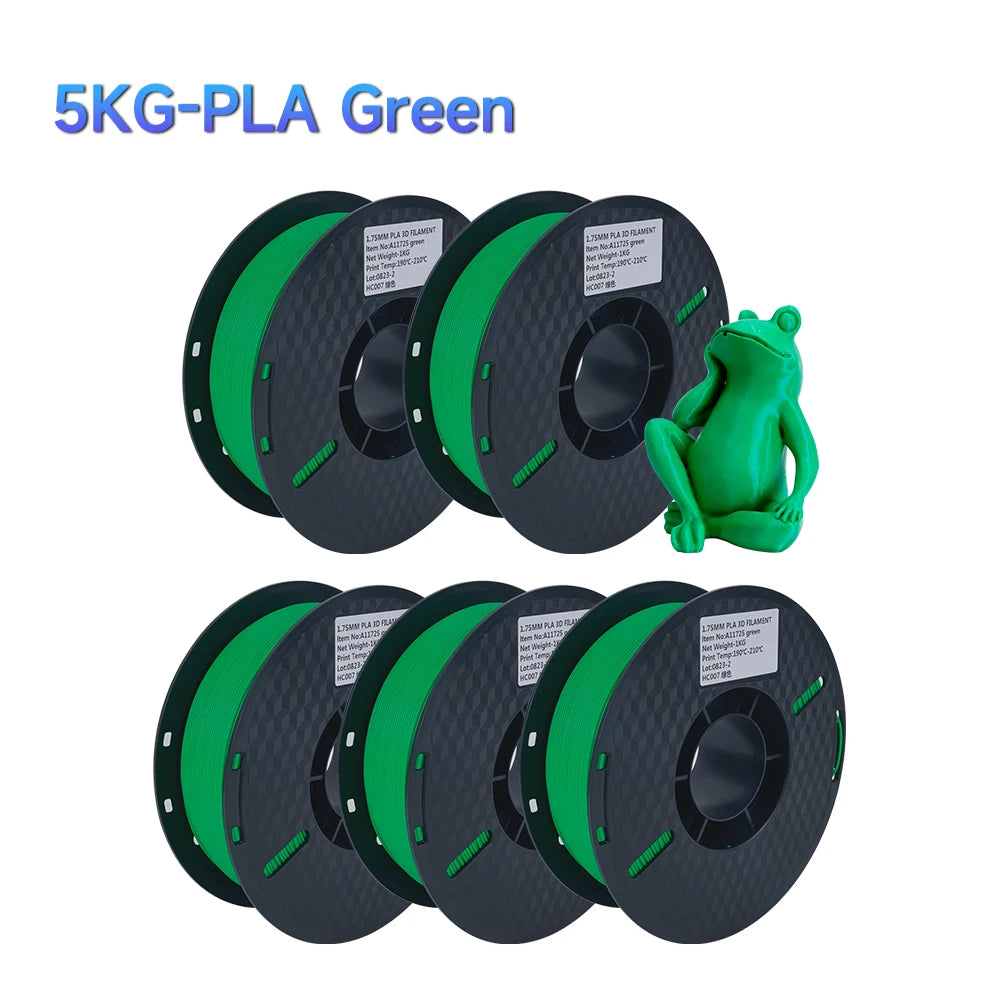 5KG Mix Colors PLA filament 1kg 1 75mm For 3D Printer PLA Material for 3D Printing filamento pla 3D Printer Filament