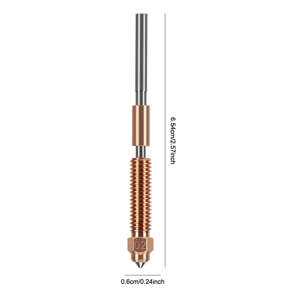 K1C Nozzle Unicorn Quick-Swap Ender 3 V3 Nozzle For Creality K1C/Ender 3 V3/Ender 3 V3 K1C K1 Max 3D Printer 0.2/0.4/0.6/0.8/1mm
