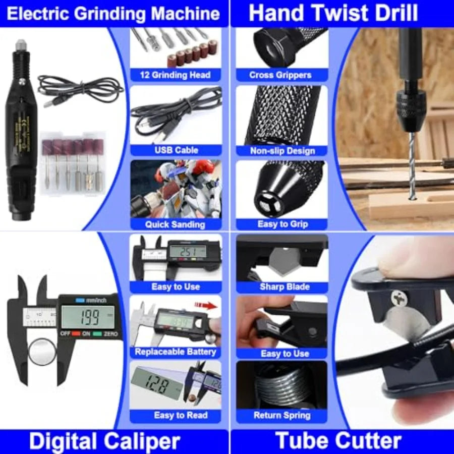 3D Printer Tool Kit 3D Printer Accessories Includes Deburring Tool Removal Tools Digital Caliper Cutting Mat Carrying Case 3D P