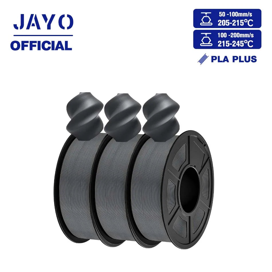 JAYO PLA+ 3D Filament PLA Plus 3D Printer Filament Neatly Wound PLA 1.75mm For FDM 3D Printers High Toughness Materials