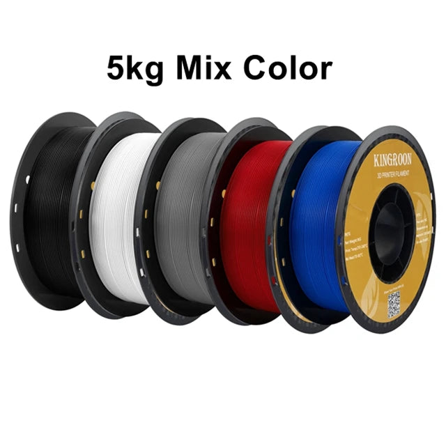 KINGROON PETG 3D Printer Filament 1.75mm 5KG 10KG Mix Color 3D Printing Material 1kg/roll  petg Plastic For FDM 3dprinter