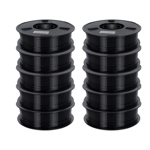 10kg PETG Filament 1.75mm Bundle Black Mixing Color 22LBS 3D Printer Filament 1kg/roll Plastic Spool PETG Material
