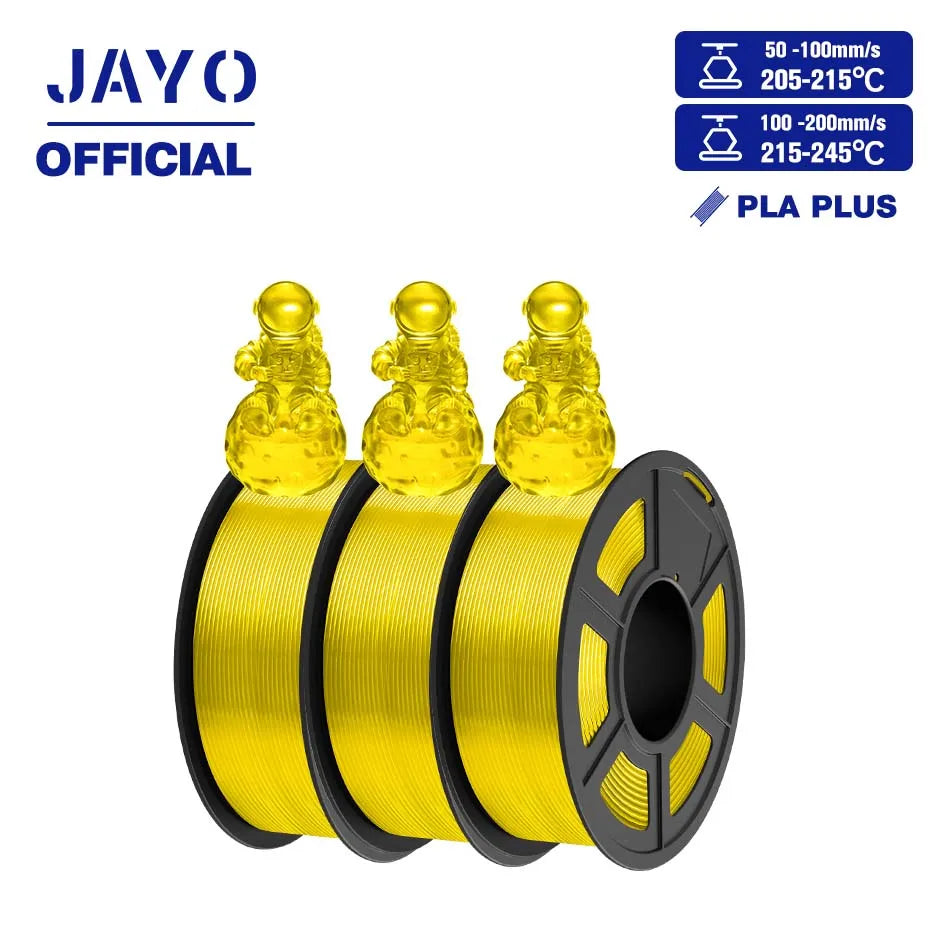 JAYO PLA+ 3D Filament PLA Plus 3D Printer Filament Neatly Wound PLA 1.75mm For FDM 3D Printers High Toughness Materials