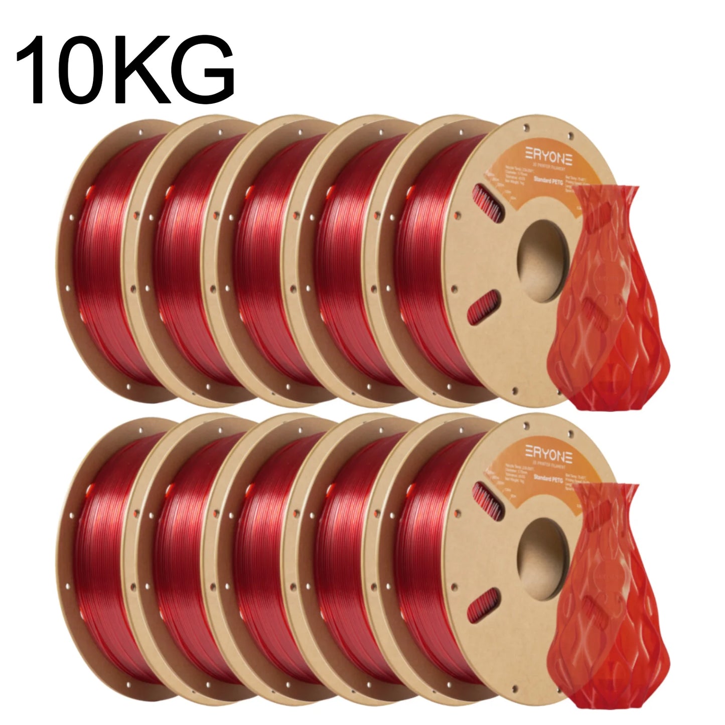 ERYONE 3/5/10KG Standard PETG Filament 1.75mm 3D Print,Multicolor Available,petg filament,3D Filament Wholesal ,1KG/Spool