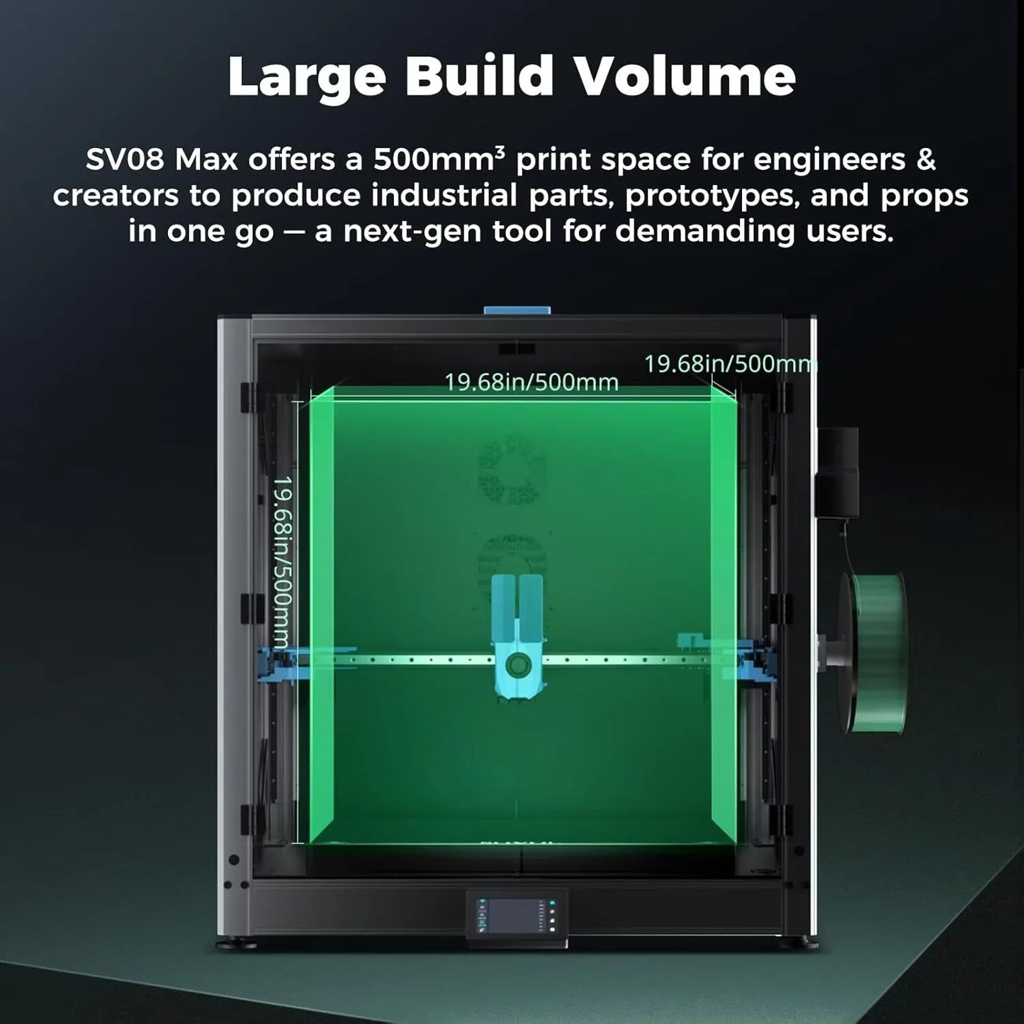 Sovol SV08 MAX CoreXY 3D Printer, Voron 2.4 Open Source 700mm/s High Speed, Larger Build Volume 19.7x19.7x19.7in