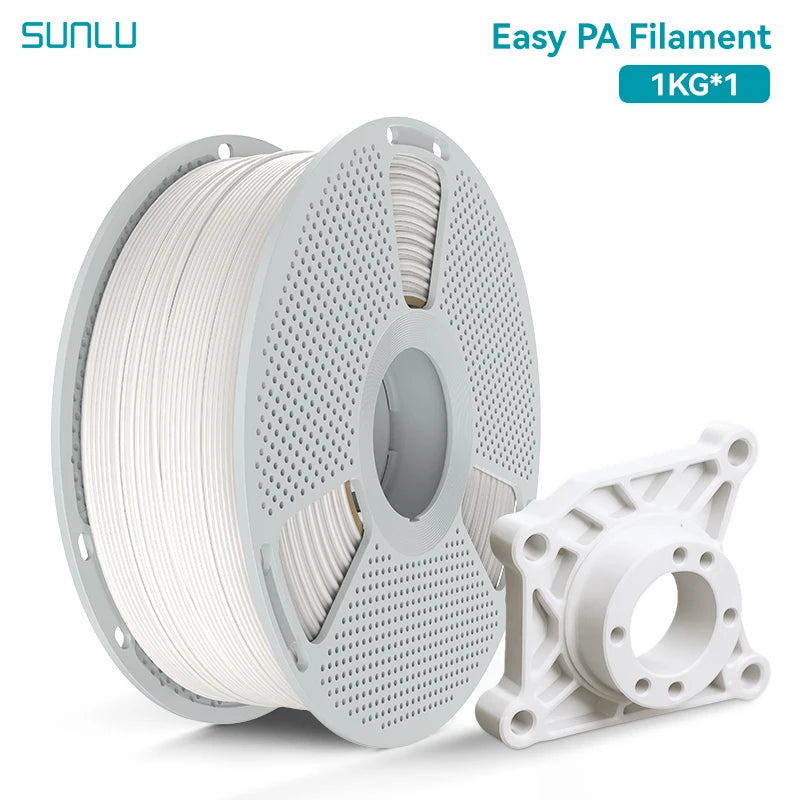 SUNLU 1.75mm Easy PA 3D Printer Filament 1KG/350M, High Strength, No Warp/Crack, ±0.03mm, 100% Filament Lines Up Neatly From EU