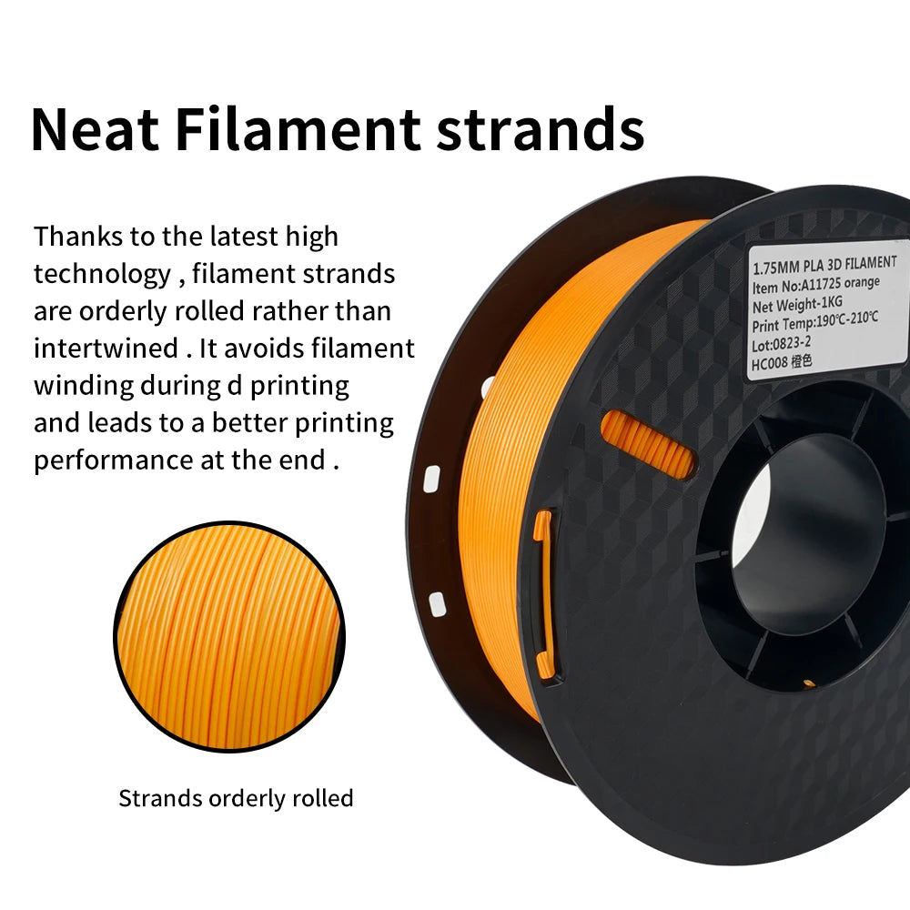 5KG Mix Colors PLA filament 1kg 1 75mm For 3D Printer PLA Material for 3D Printing filamento pla 3D Printer Filament