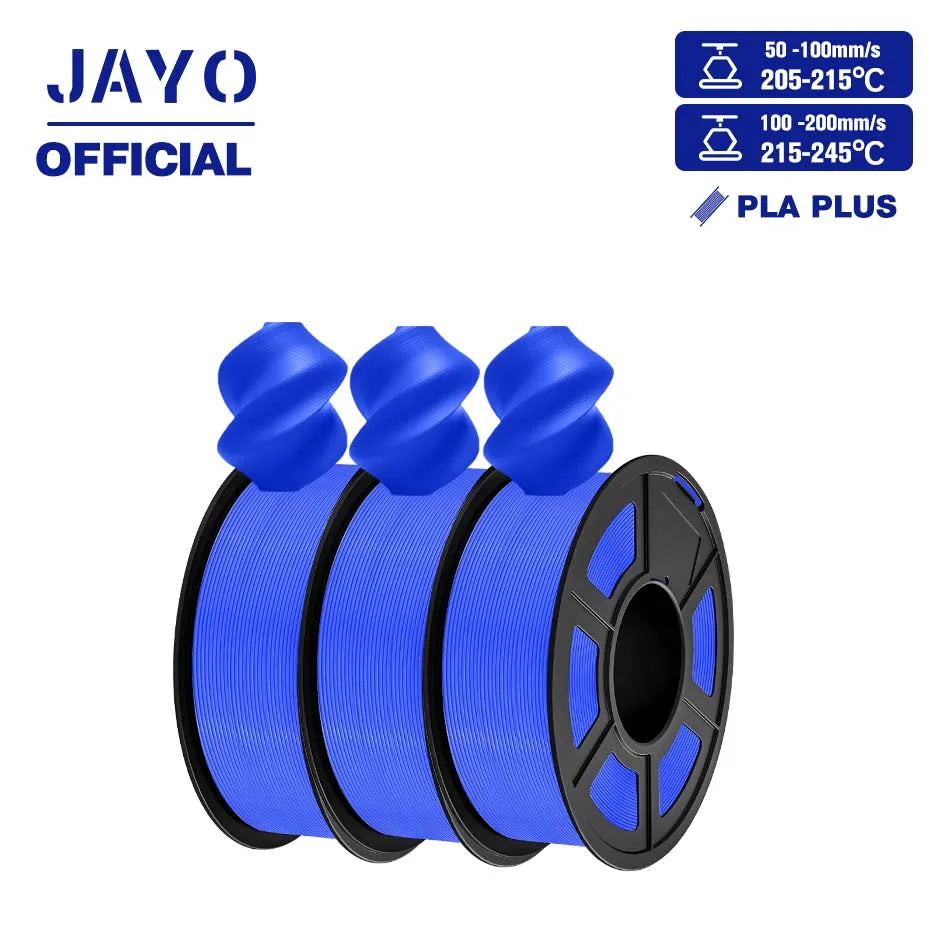 JAYO PLA+ 3D Filament PLA Plus 3D Printer Filament Neatly Wound PLA 1.75mm For FDM 3D Printers High Toughness Materials