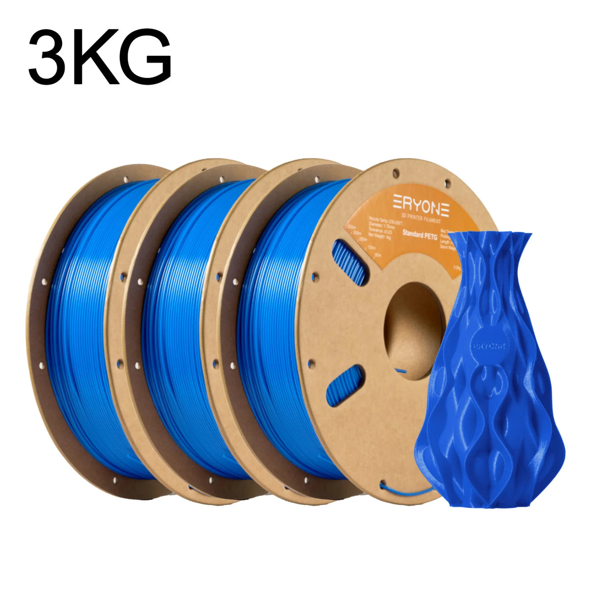 ERYONE 3/5/10KG Standard PETG Filament 1.75mm 3D Print,Multicolor Available,petg filament,3D Filament Wholesal ,1KG/Spool