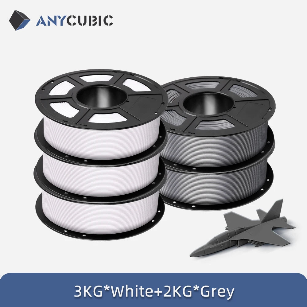 5KG ANYCUBIC PLA Filament 1.75mm Eco-friendly For FDM 3D Printer 3D Printing Material Failment For Kobra S1C K3C EU US Warehouse