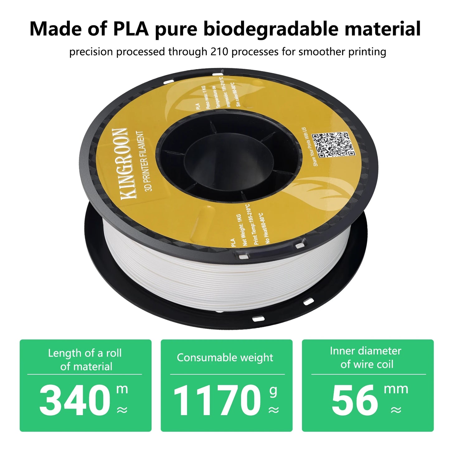 10KG/22LBS Multicolor PLA Filament 1KG/Roll 1.75mm For 3D Printer Material for 3D Printing 3D Printer Filament Free Shipping