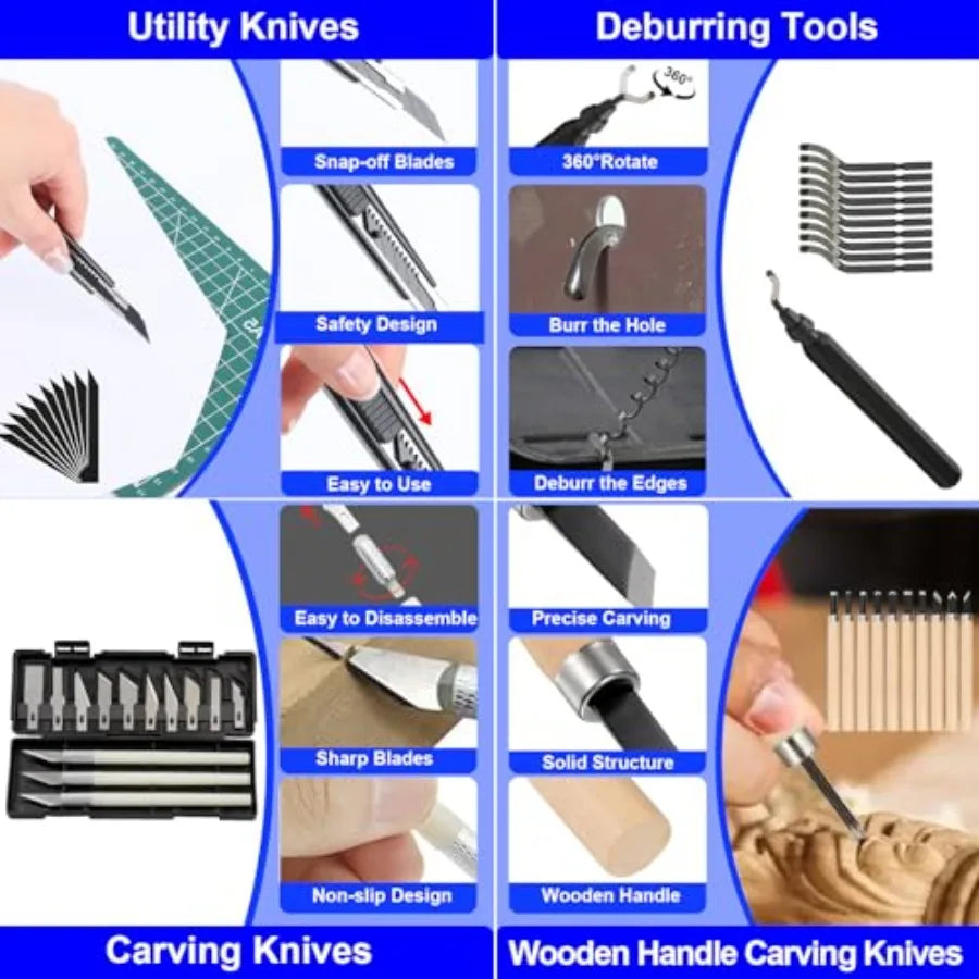 3D Printer Tool Kit 3D Printer Accessories Includes Deburring Tool Removal Tools Digital Caliper Cutting Mat Carrying Case 3D P
