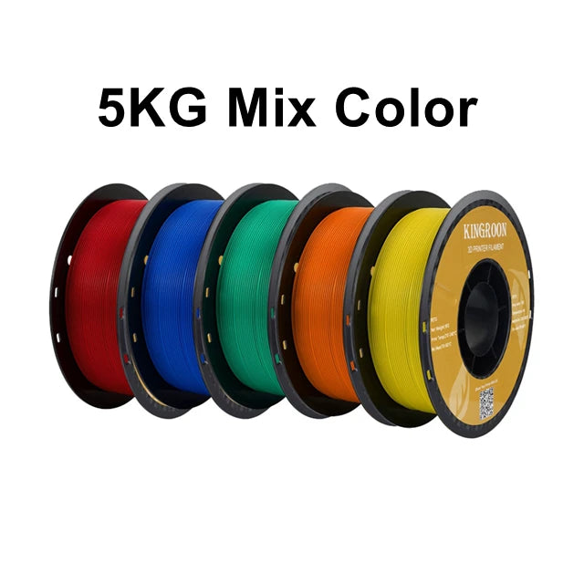 KINGROON PETG 3D Printer Filament 1.75mm 5KG 10KG Mix Color 3D Printing Material 1kg/roll  petg Plastic For FDM 3dprinter