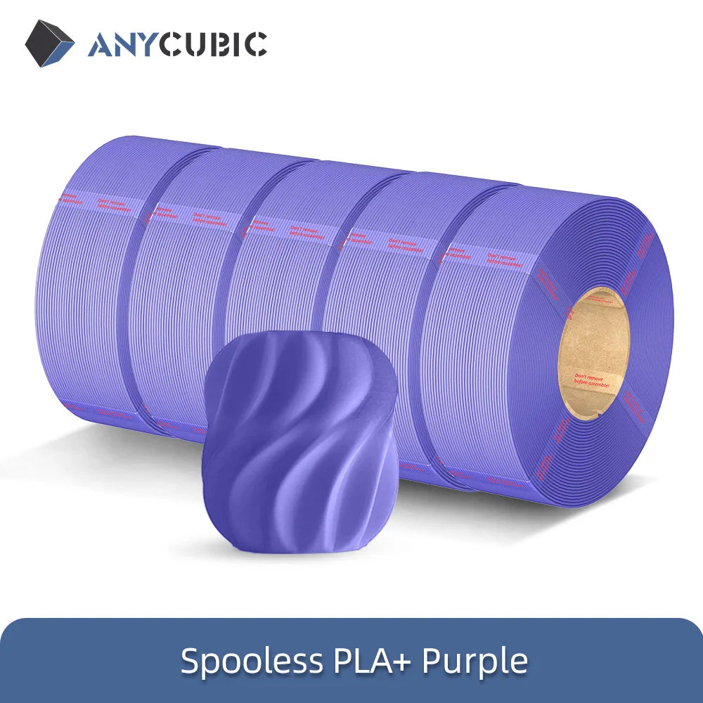 ANYCUBIC PLA+ Refill Filament Spooless FDM 3D Printer Printing Material Colorful Toughness PLA+ Filament for Kobra 3 V2 S1C