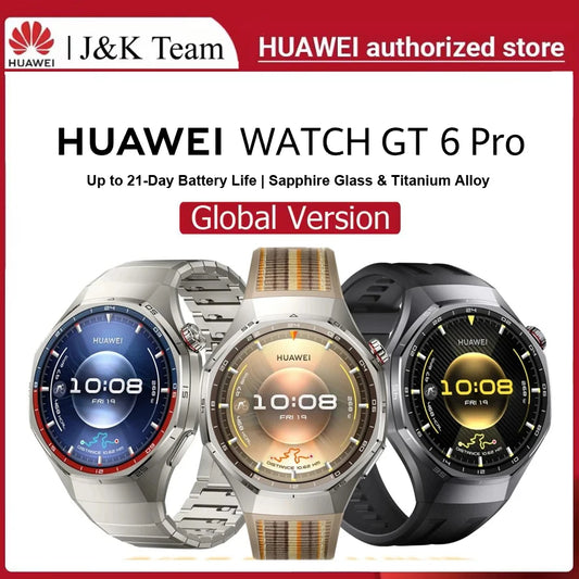 HUAWEI Watch GT 6 Pro Smartwatch,Up to 21-Day Battery Life,Global Version Watch GT6 Pro,Work seamlessly with iOS and Android