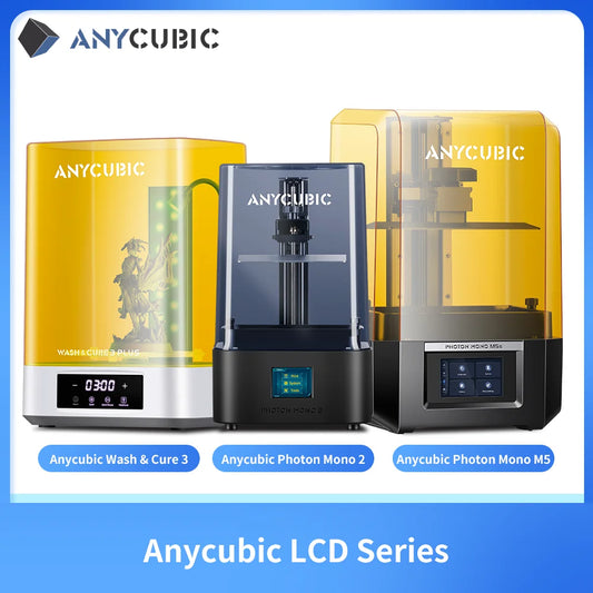 ANYCUBIC DLP SLA LCD 3D Printer High Speed 3D Resin Printer Photon Mono 4, M5s Pro, M7 Pro, M7, Photon P1&Wash Cure Machine