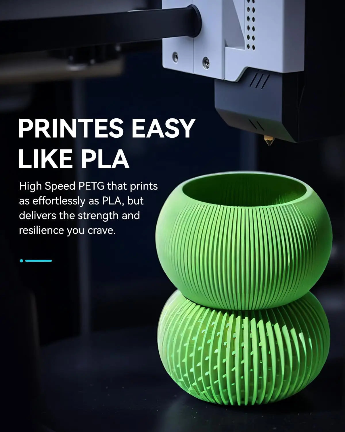 SUNLU Matte PETG 1KG 3D Filament 600mm/s High Speed Matte Finish 1.75mm±0.02mm Neatly Wound PETG for Most FDM Printers