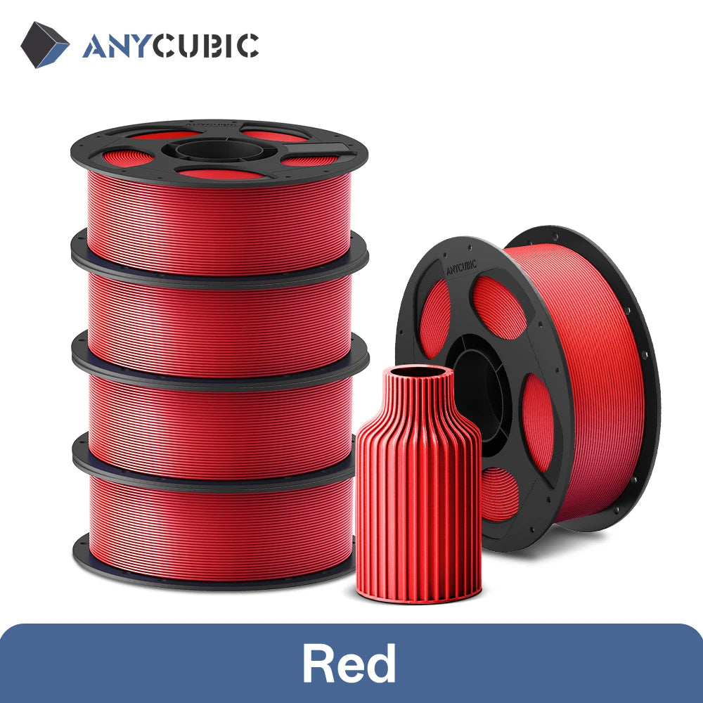 5KG ANYCUBIC PLA Filament 1.75mm Eco-friendly For FDM 3D Printer 3D Printing Material Failment For Kobra S1C K3C EU US Warehouse