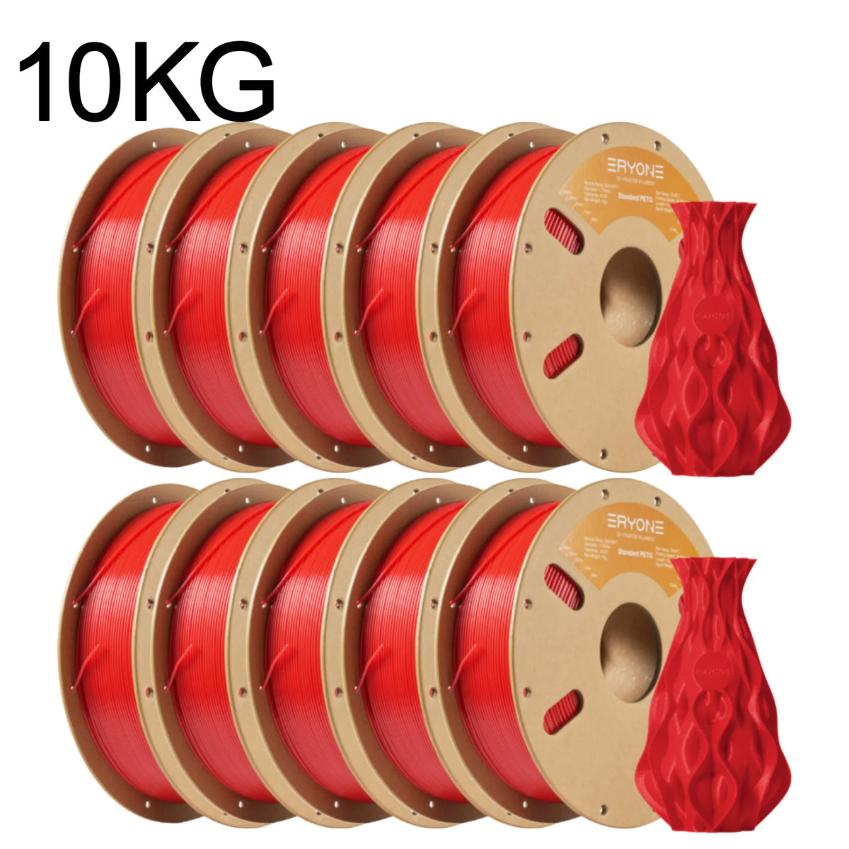ERYONE 3/5/10KG Standard PETG Filament 1.75mm 3D Print,Multicolor Available,petg filament,3D Filament Wholesal ,1KG/Spool