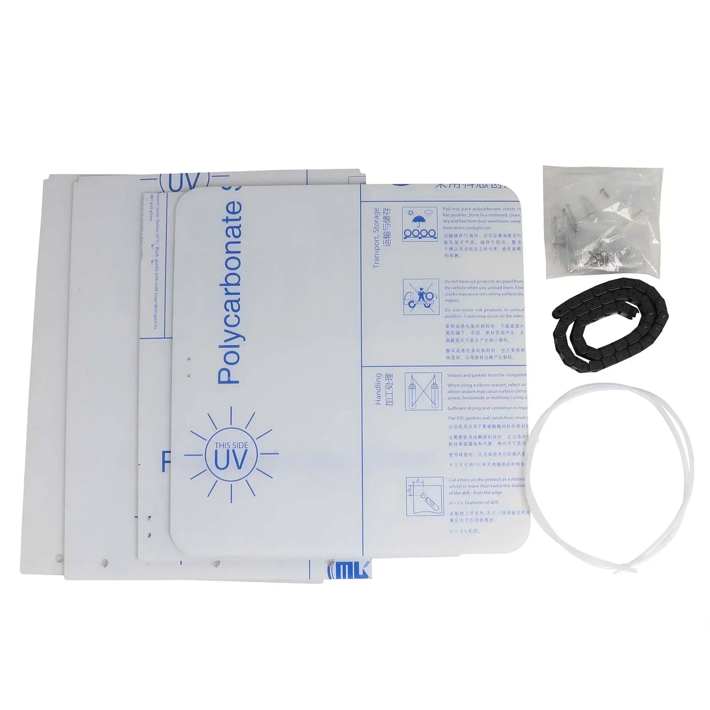 Flashforge Adventurer 5M AD5M 3D Printer DIY Enclosure Panel Kit With Printed  Parts Clear Polycarbonate PC Sheet 3mm