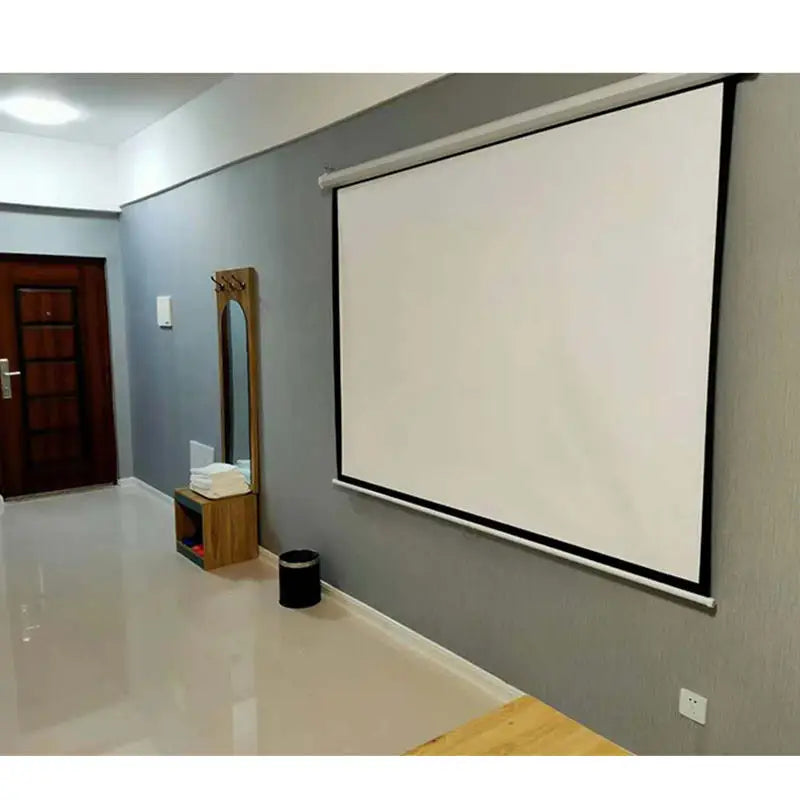 Projection Screen,Motorized,Projector Screen,200 Inch 16:9,Roll Up Screen,Remote Control Indoor Home Theater HD Movie Projection