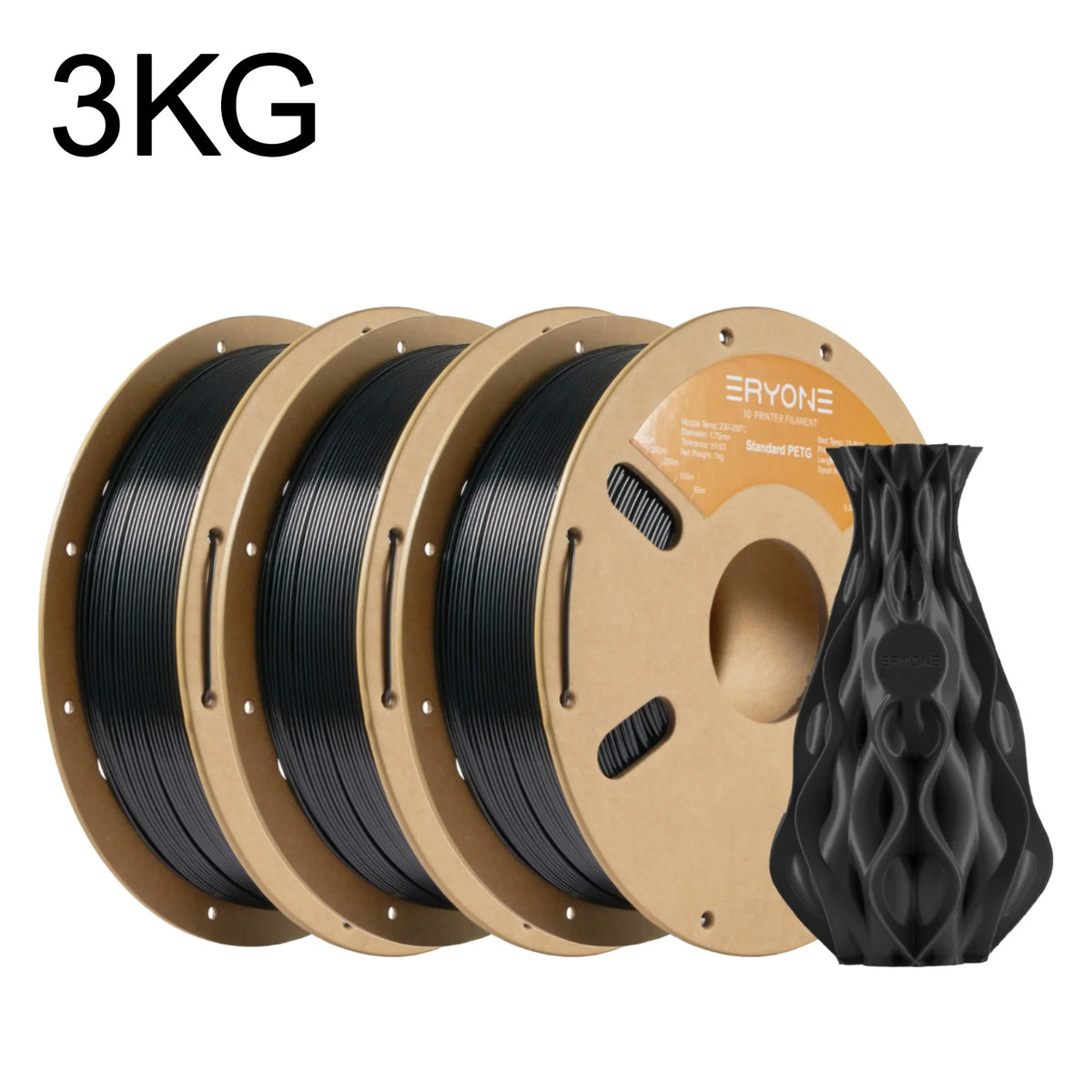 ERYONE 3/5/10KG Standard PETG Filament 1.75mm 3D Print,Multicolor Available,petg filament,3D Filament Wholesal ,1KG/Spool