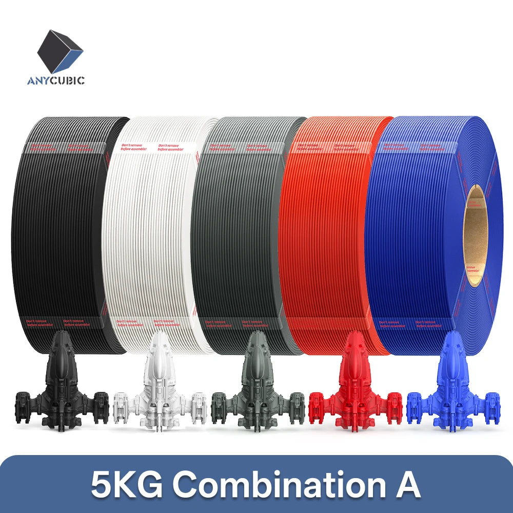 ANYCUBIC PLA+ Refill Filament Spooless FDM 3D Printer Printing Material Colorful Toughness PLA+ Filament for Kobra 3 V2 S1C