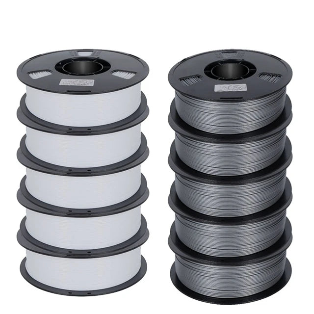 10kg PETG Filament 1.75mm Bundle Black Mixing Color 22LBS 3D Printer Filament 1kg/roll Plastic Spool PETG Material