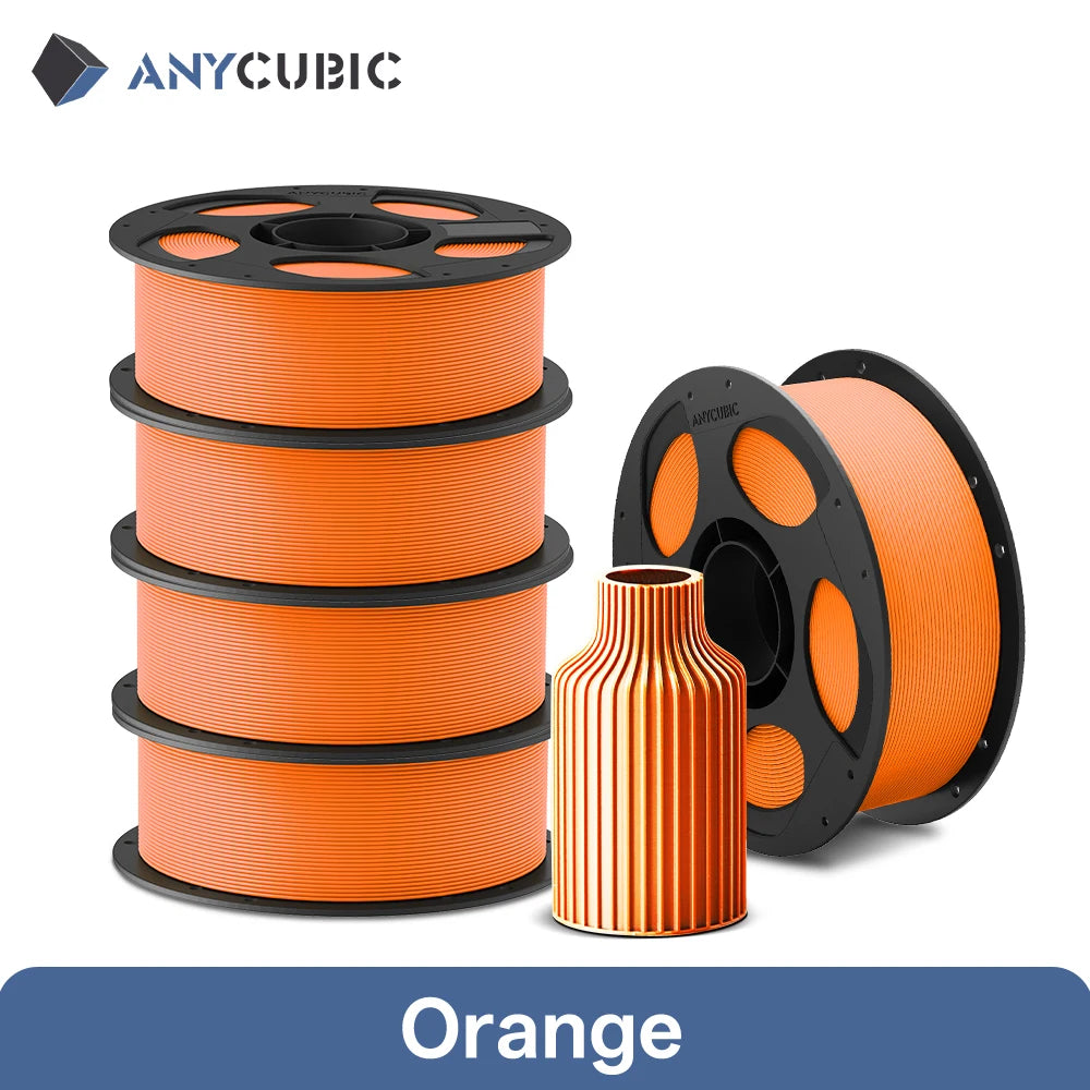 5KG ANYCUBIC PLA Filament 1.75mm Eco-friendly For FDM 3D Printer 3D Printing Material Failment For Kobra S1C K3C EU US Warehouse