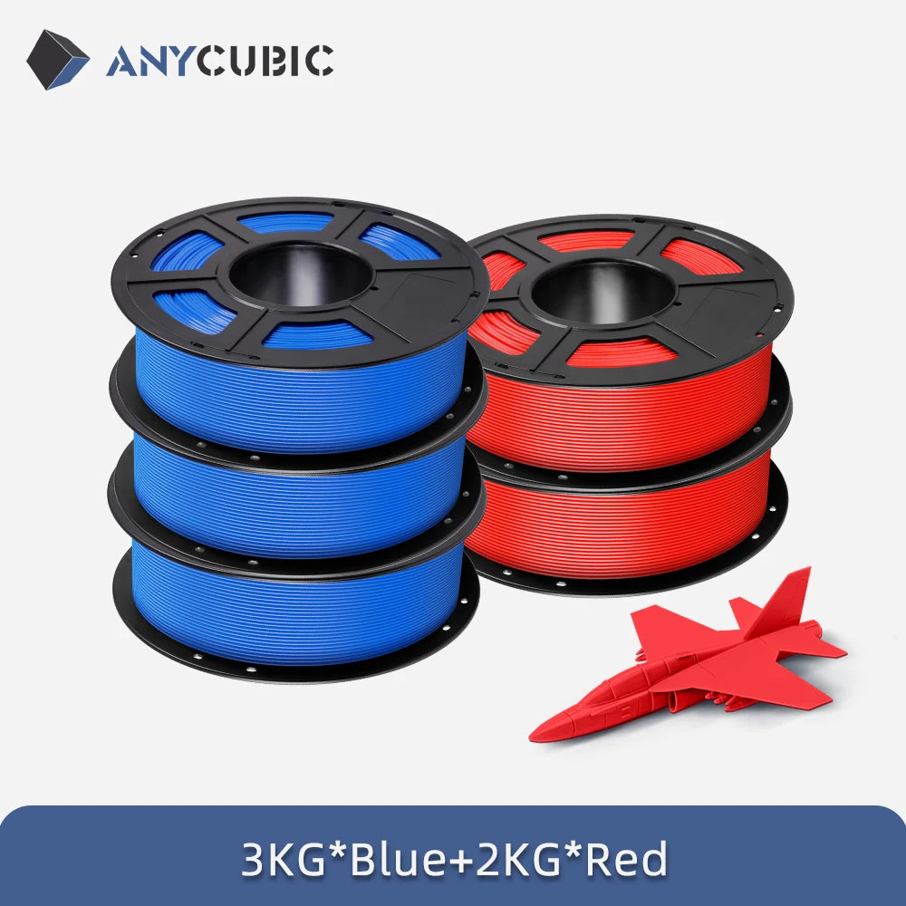 5KG ANYCUBIC PLA Filament 1.75mm Eco-friendly For FDM 3D Printer 3D Printing Material Failment For Kobra S1C K3C EU US Warehouse