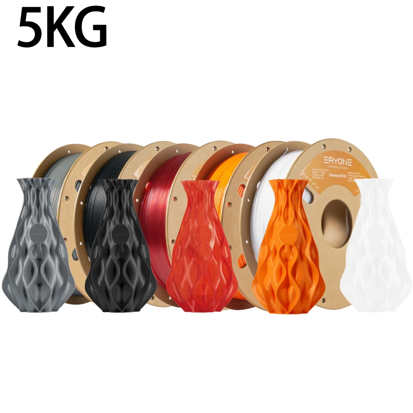 ERYONE 3/5/10KG Standard PETG Filament 1.75mm 3D Print,Multicolor Available,petg filament,3D Filament Wholesal ,1KG/Spool