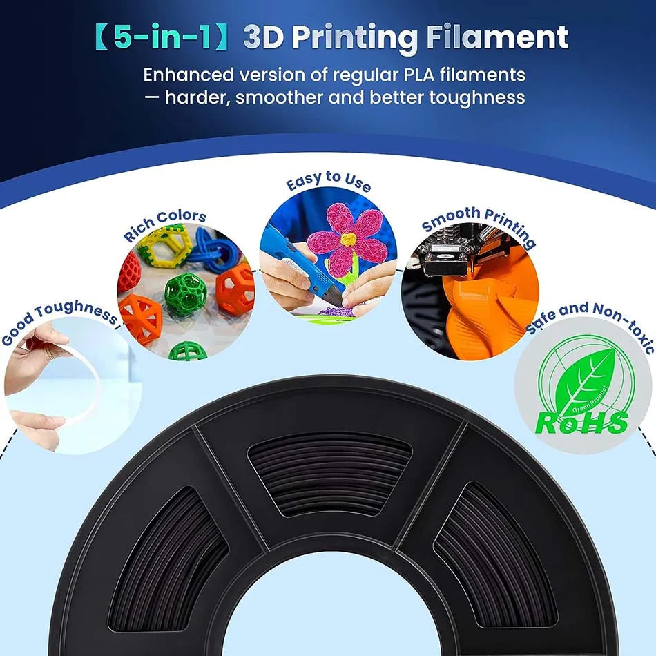 JAYO PLA+ 3D Filament PLA Plus 3D Printer Filament Neatly Wound PLA 1.75mm For FDM 3D Printers High Toughness Materials