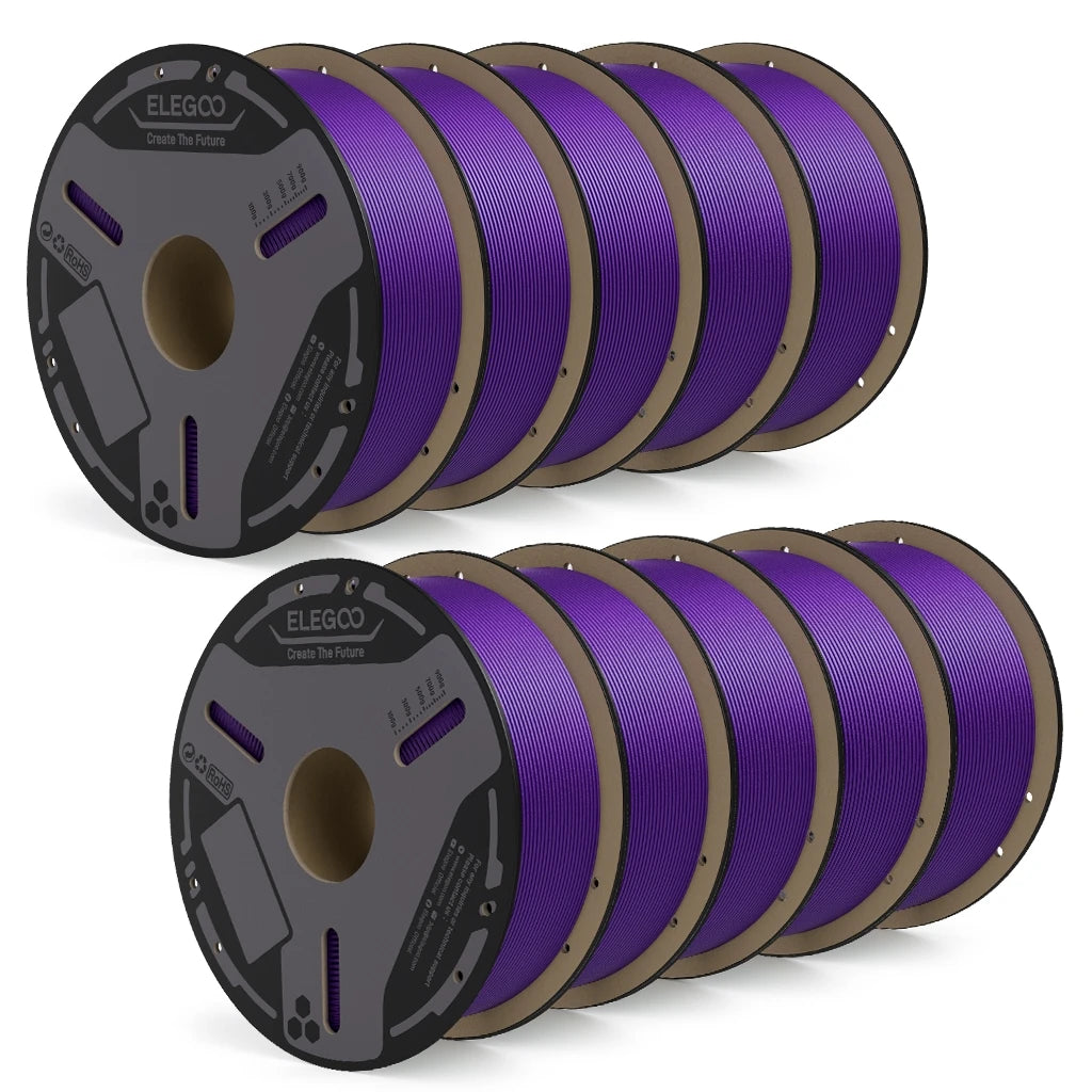  ELEGOO PETG-CF Carbon Fiber PETG Filament 1.75 mm Gray 1KG, High Strength & Rigidity 3D Printing Filament,Fits for Most FDM